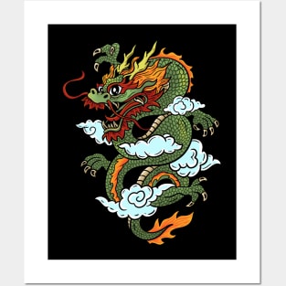 Chibi Dragon: A Cute and Fierce Asian Dragon Posters and Art